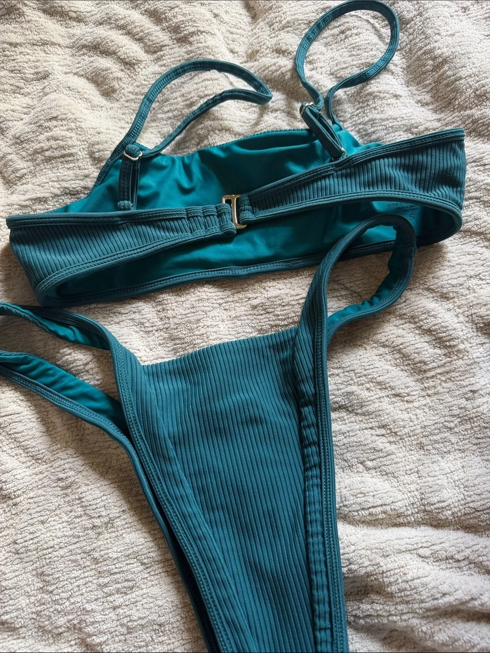 Lovers + Friends Teal Cheeky bikini - Picture 4 of 4
